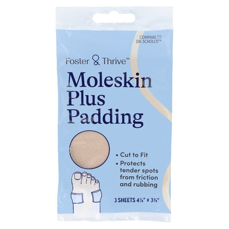Protective Pad Foster & Thrive™ Adhesive Backing Foot Friction Protection - BeHope