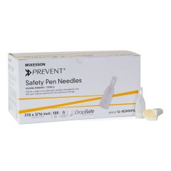 Safety Insulin Pen Needle One-care® 30 Gauge 8 Mm Length Automatic Safety Without Back-end Shield - Behope