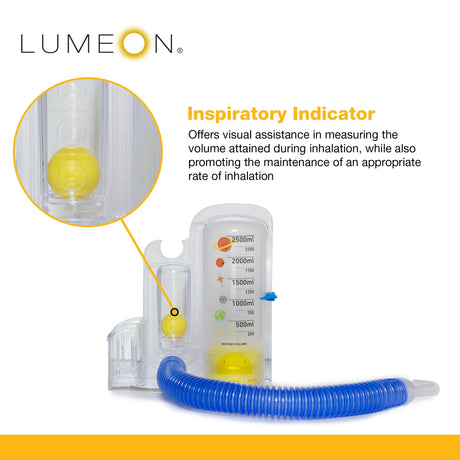 Volumetric Incentive Spirometer McKesson LUMEON™ Pediatric 2500 mL - BeHope