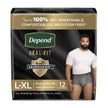 Absorbent Underwear Depend® Real Fit® Waistband Style Adult Large / X-Large Male Disposable Heavy Absorbency - BeHope