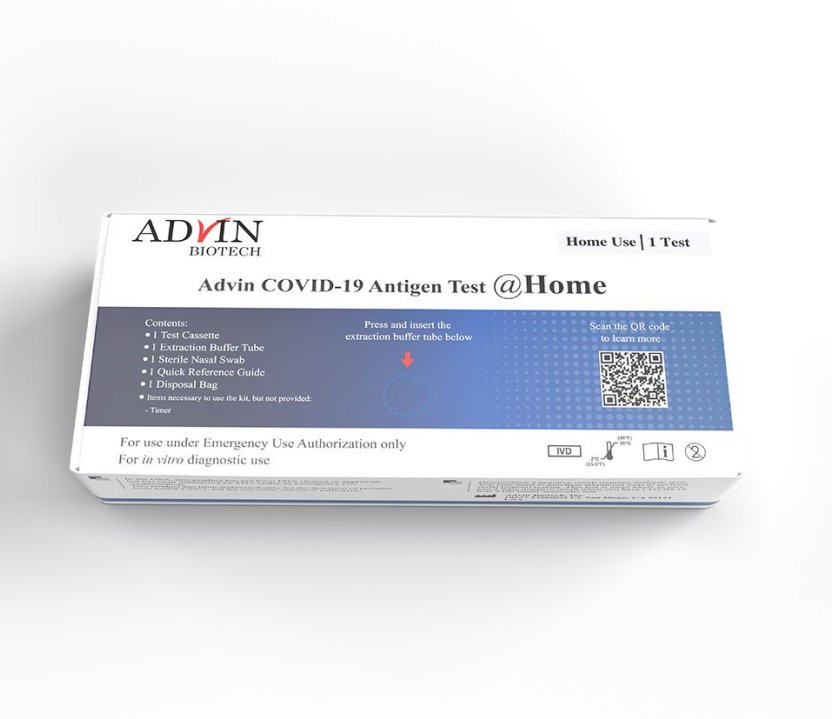 Respiratory Test Kit Advin COVID-19 Antigen Test 24 Tests - BeHope