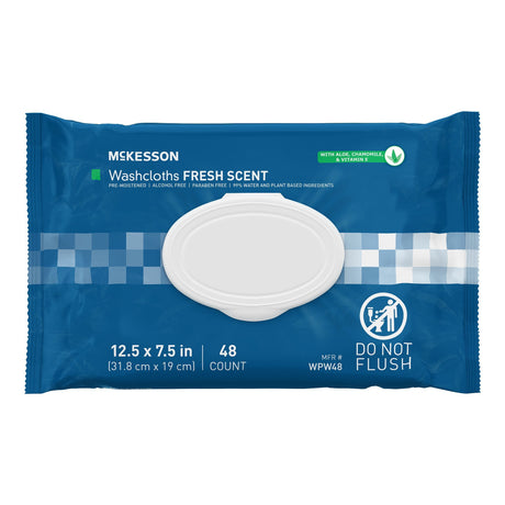 McKesson® Fresh Scent Personal Cleansing Washcloths with Aloe - BeHope