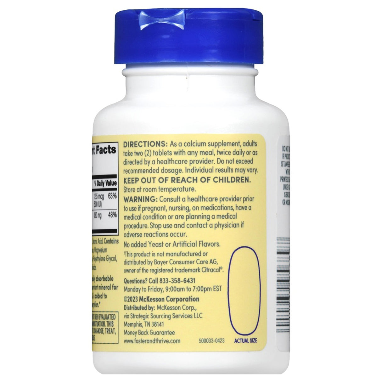 Calcium Citrate Vitamin D3 Joint Health Supplement Foster & Thrive™ - BeHope