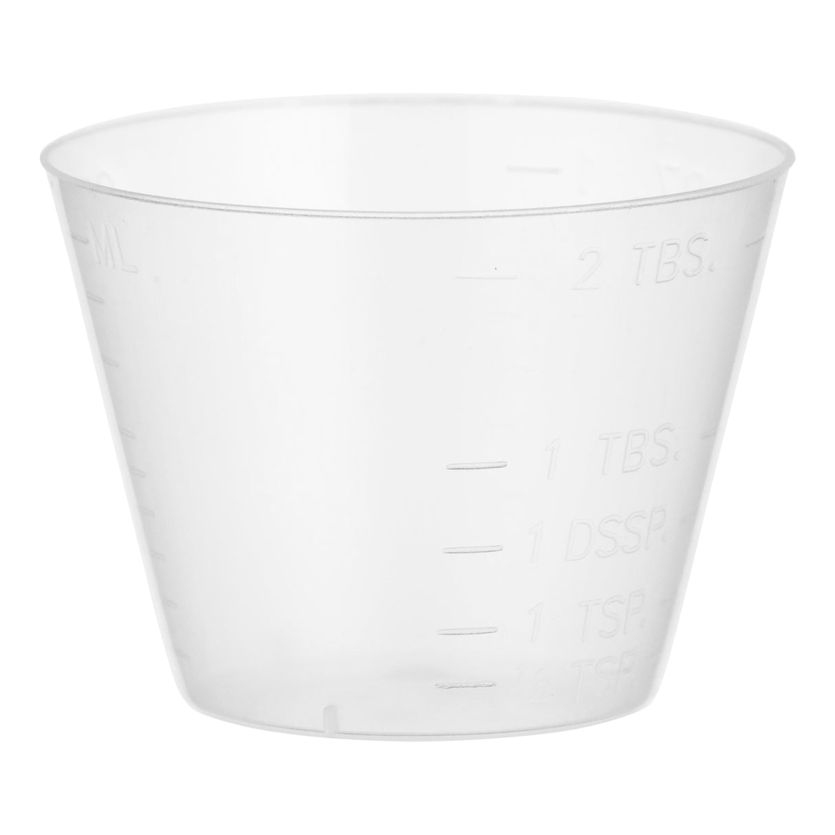 Carestock Translucent Graduated Medicine Cup for Medications - BeHope