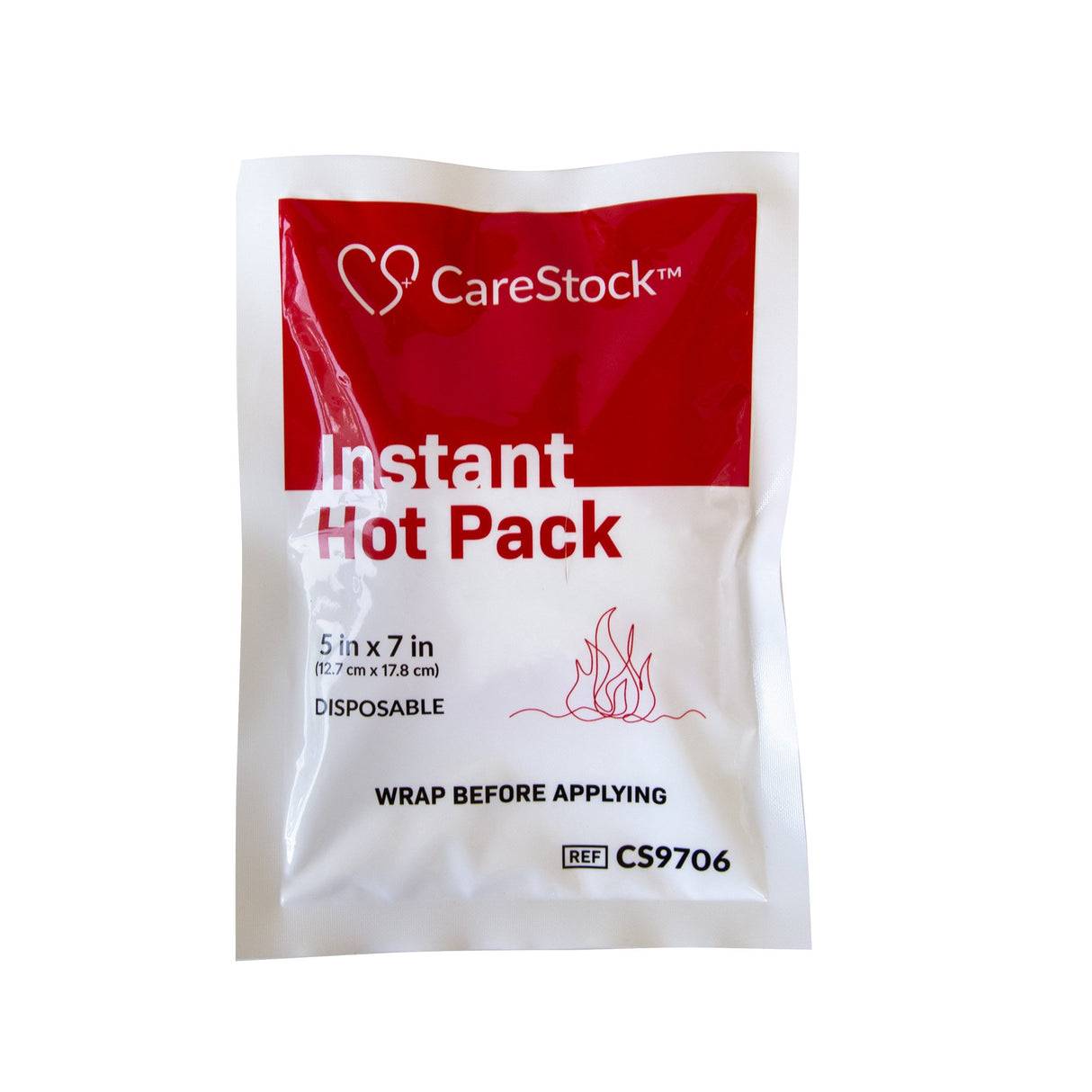 Instant Hot Pack CareStock General Purpose Small Plastic Cover Disposable - BeHope