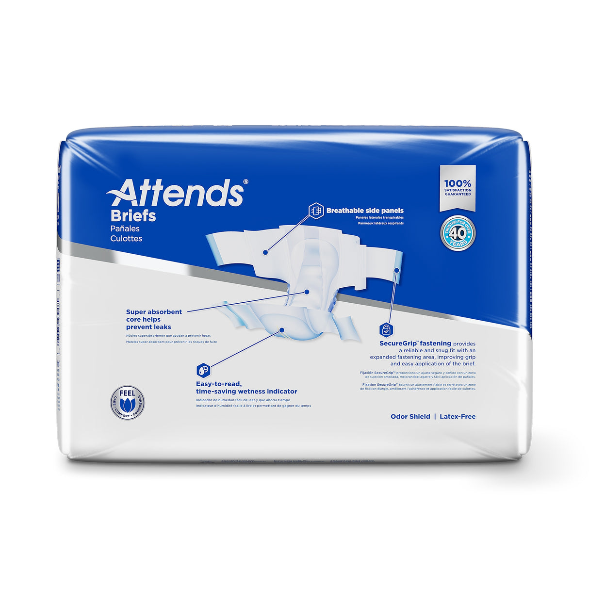 Incontinence Brief Attends® Care Advanced Adult Medium Unisex Disposable Heavy Absorbency - BeHope