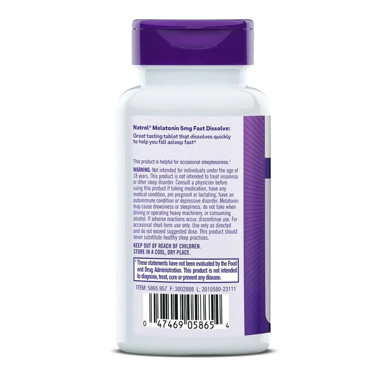 Natural Sleep Aid 90 per Bottle Tablet 5 mg Strength - BeHope