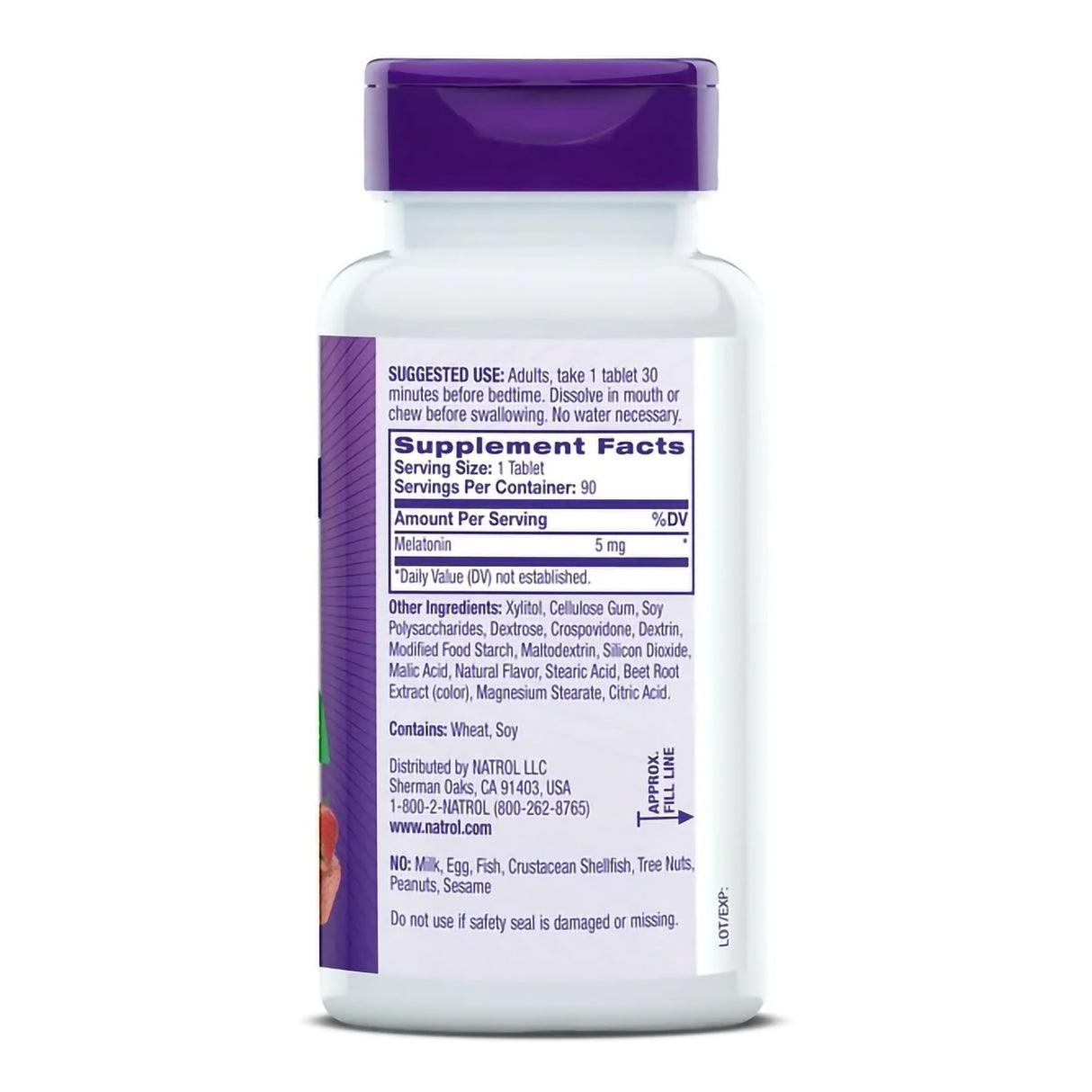 Natural Sleep Aid 90 per Bottle Tablet 5 mg Strength - BeHope