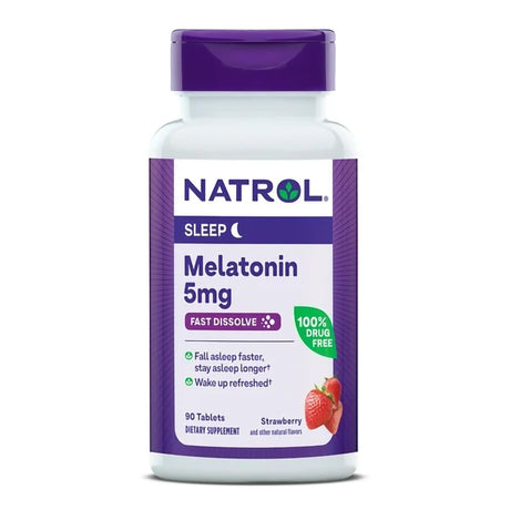 Natural Sleep Aid Melatonin Fast-Dissolve for Restful Sleep - BeHope