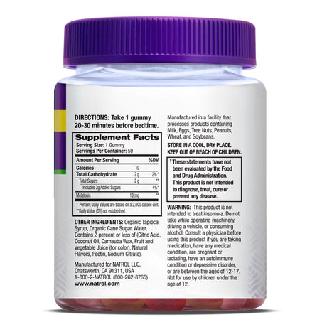 Natural Sleep Aid Melatonin Gummy Drug Free - BeHope