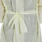 Protective Procedure Gown McKesson One Size Fits Most Yellow NonSterile AAMI Level 2 Disposable - BeHope