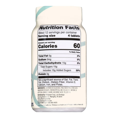 Glucose Tablets Foster & Thrive™ Chewable Quick Dissolving - BeHope