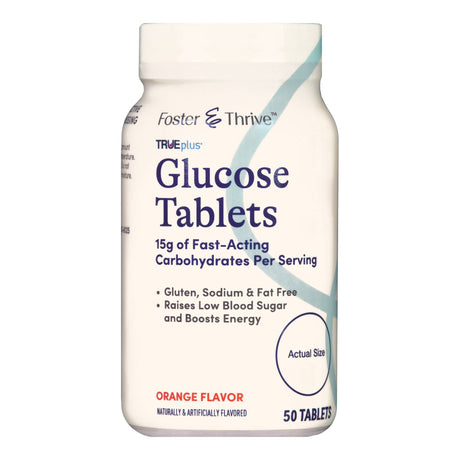 Glucose Tablets Foster & Thrive™ Chewable Quick Dissolving - BeHope