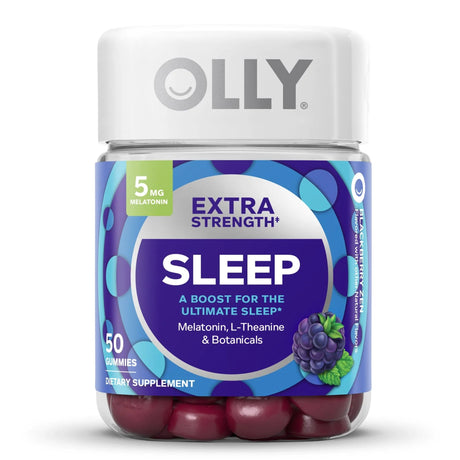 Olly® Extra Strength Melatonin Sleep Gummies with L-Theanine and Botanicals - BeHope