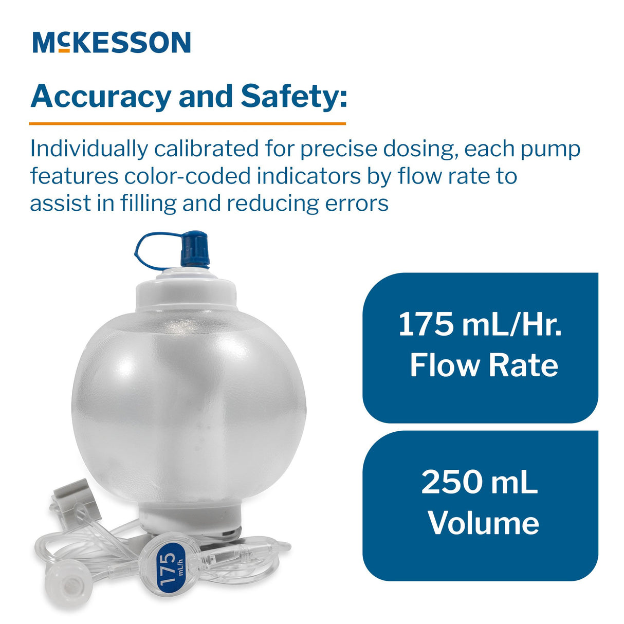 Elastomeric Pump McKesson 250 mL Volume 175 mL / Hr. Flow Rate - BeHope