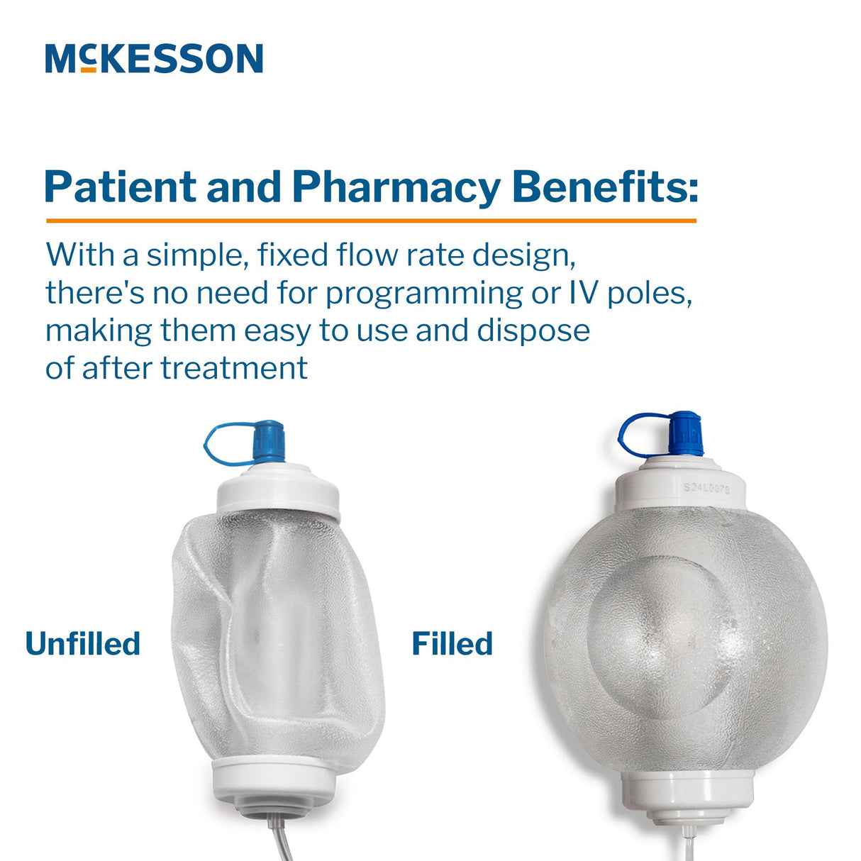 Mckesson Translucent Calibrated Elastomeric Infusion Pump - BeHope
