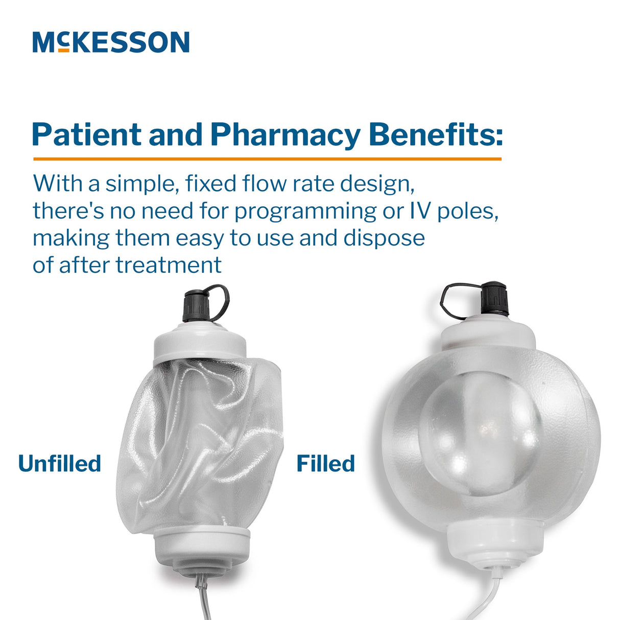 Elastomeric Pump Mckesson Individually Calibrated Translucent - BeHope