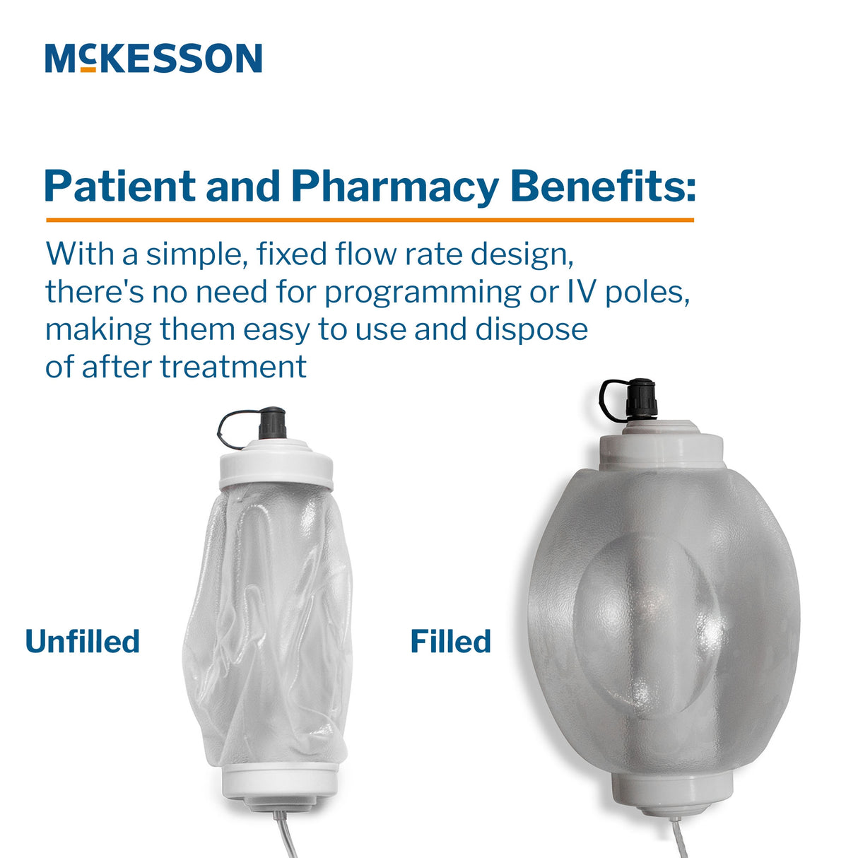 Elastomeric Pump Mckesson Individually Calibrated Translucent - BeHope