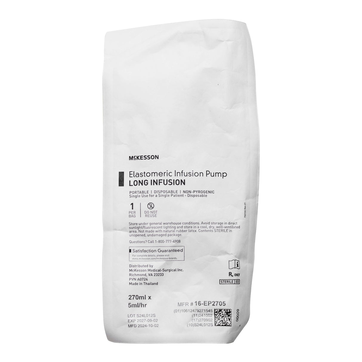 Elastomeric Pump Mckesson Individually Calibrated Translucent - BeHope