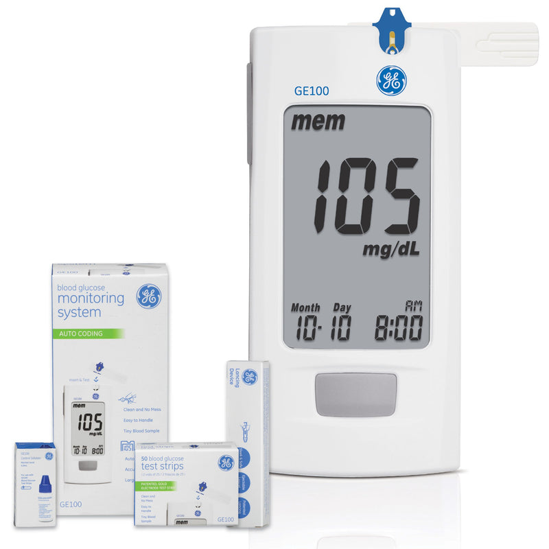 Blood Glucose Meter Kit Ge100 Automatic Coding 500 Memory Storage - BeHope