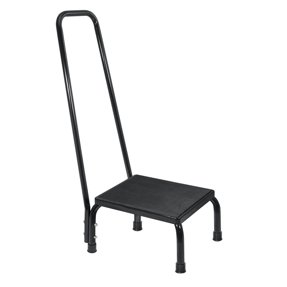 Step Stool with Handrail McKesson 1 Step Powder Coated Steel Frame 8-3/4 Inch Step Height - BeHope