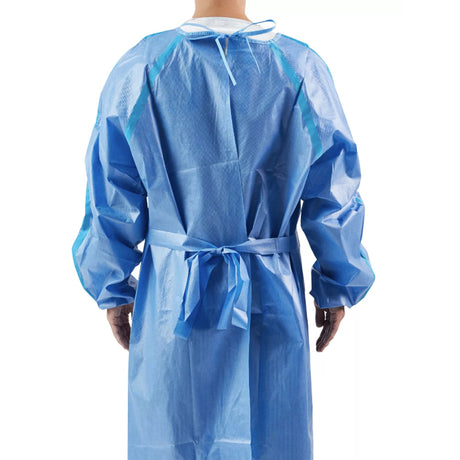 Chemotherapy Procedure Gown Cardinal Health™ One Size Fits Most Blue NonSterile AAMI Level 4 Disposable - BeHope