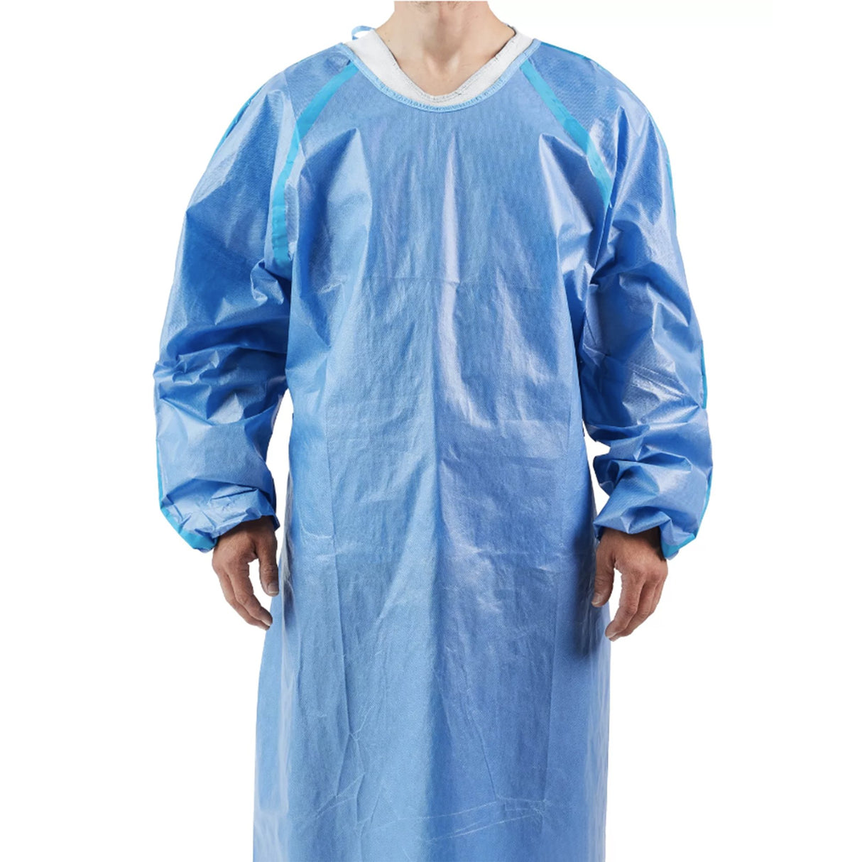 Chemotherapy Procedure Gown Cardinal Health™ One Size Fits Most Blue NonSterile AAMI Level 4 Disposable - BeHope