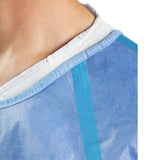 Chemotherapy Procedure Gown Cardinal Health™ One Size Fits Most Blue NonSterile AAMI Level 4 Disposable - BeHope