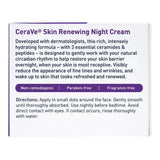 Facial Moisturizer CeraVe® Skin Renewing Night Cream 1.7 oz. Jar Unscented Cream - BeHope