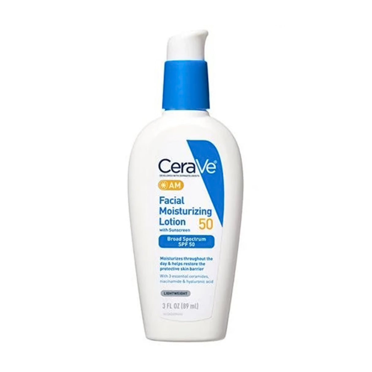 Facial Moisturizer with Sunscreen CeraVe® AM 3 oz. Bottle Unscented Lotion - BeHope
