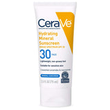 Sunscreen CeraVe® Hydrating Mineral Sunscreen Face SPF 30 Lotion 2.5 oz. Tube - BeHope