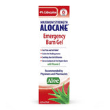 Burn Relief BZK (Benzalkonium Chloride) / Lidocaine HCl Alocane® Maximum Strength Topical Gel 2.5 oz. Tube - BeHope