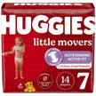 Unisex Baby Diaper Huggies® Little Movers Size 7 Disposable Moderate Absorbency - BeHope