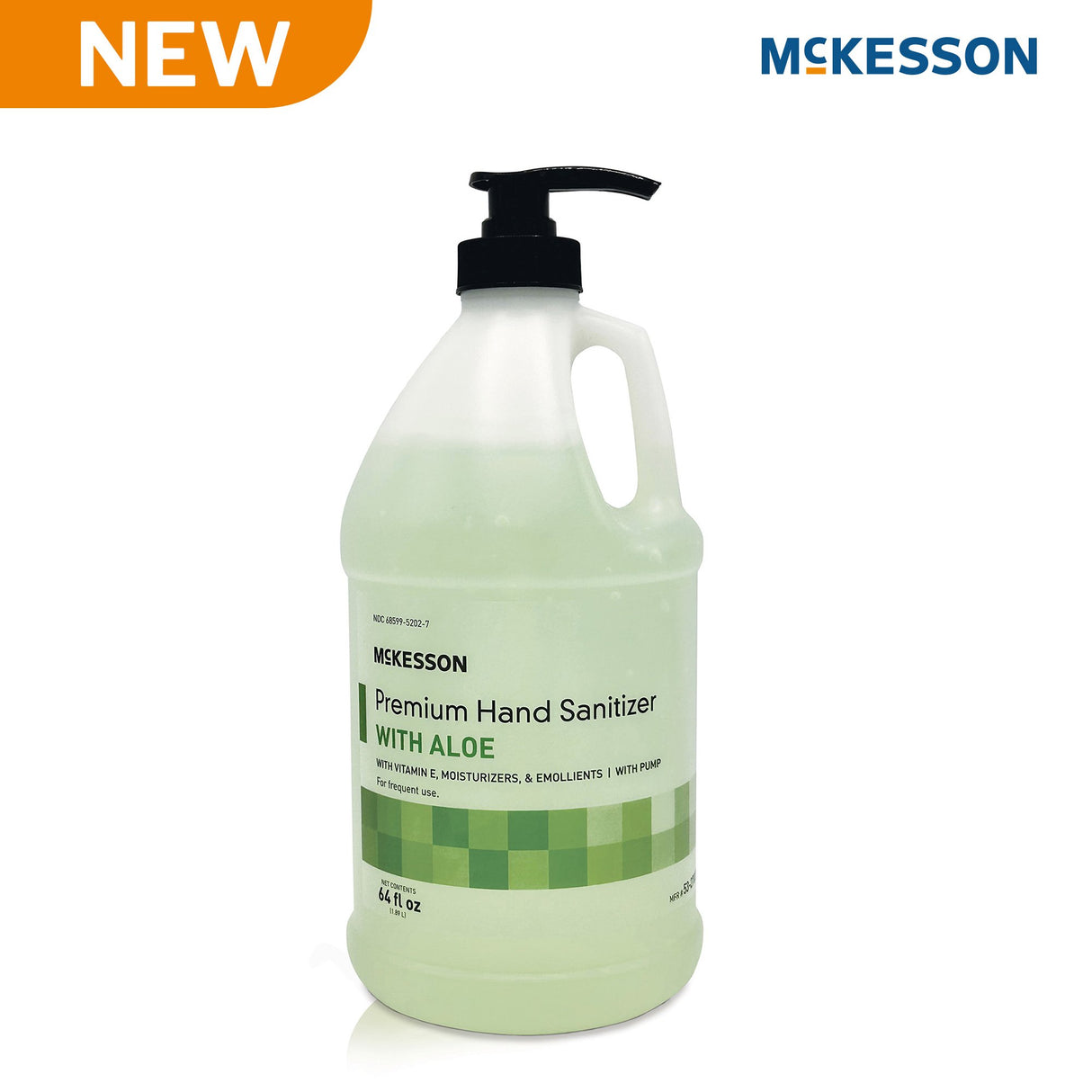 Hand Sanitizer with Aloe McKesson Premium Ethyl Alcohol Gel Kills Bacteria - BeHope