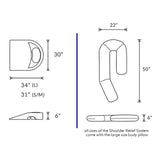 Shoulder Relief System Medcline® Foam Gel for Pain-Free Sleep - BeHope