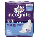 Feminine Pad Incognito® Maxi with Wings / Overnight Heavy Absorbency - BeHope