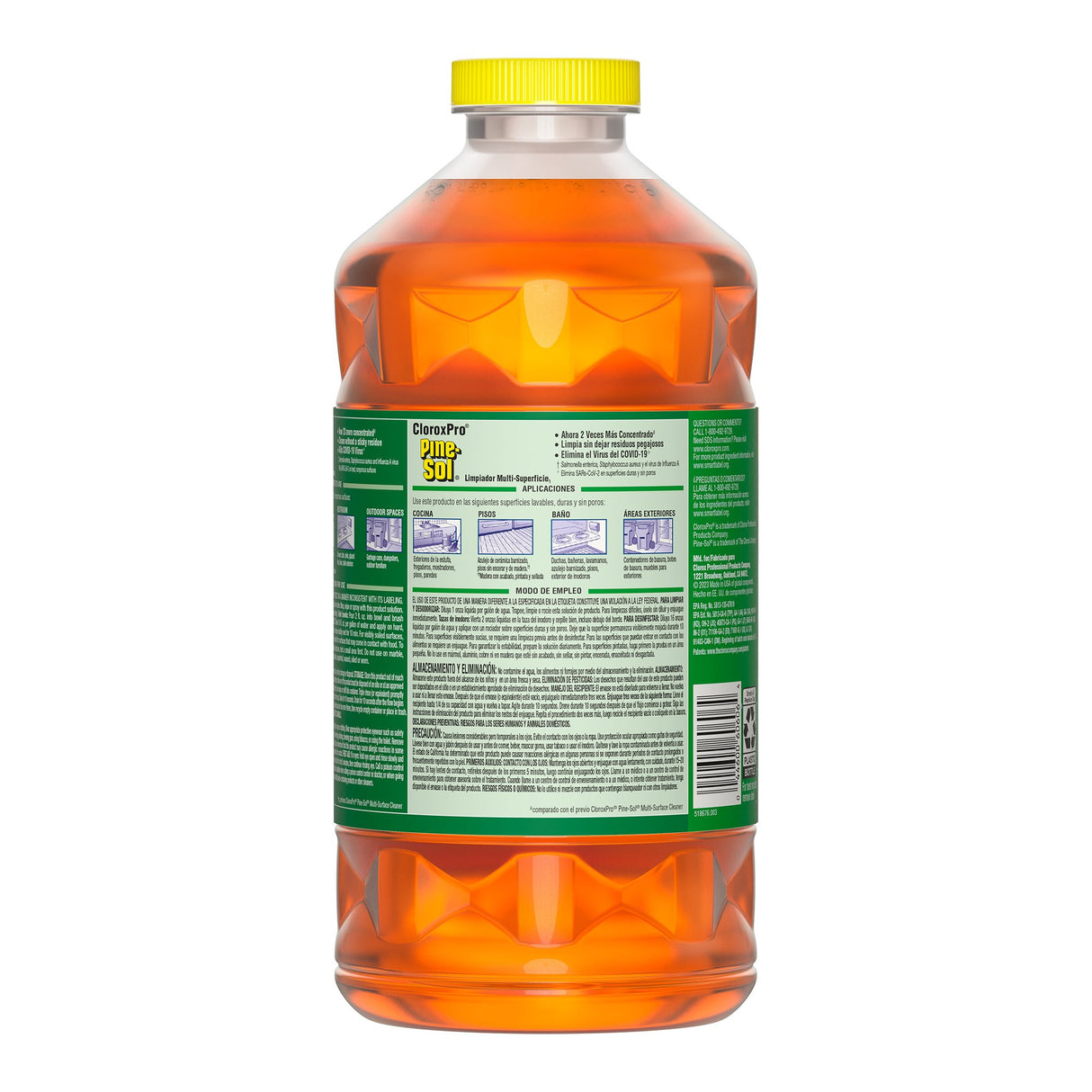 Surface Disinfectant Cleaner Pine-Sol® Broad Spectrum Manual Pour Liquid 80 oz. Bottle Pine Scent NonSterile - BeHope