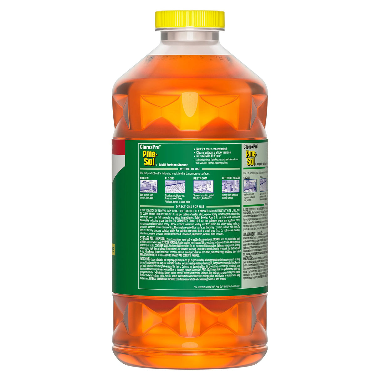 Surface Disinfectant Cleaner Pine-Sol® Broad Spectrum Manual Pour Liquid 80 oz. Bottle Pine Scent NonSterile - BeHope