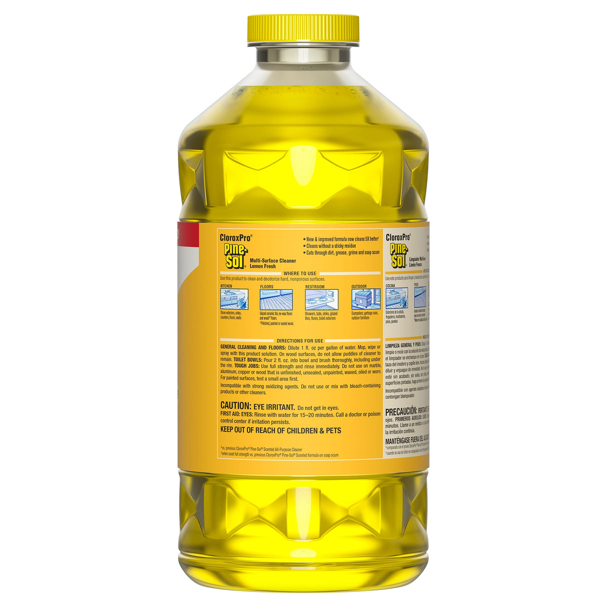 Surface Disinfectant Cleaner Pine-Sol® Manual Pour Liquid 80 oz. Bottle Lemon Scent NonSterile - BeHope