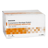 2 Layer Compression Bandage System McKesson 4 Inch X 7-1/10 Yard / 4 Inch X 6-9/10 Yard Self-adherent Closure Tan / White NonSterile 30 to 40 mmHg - BeHope