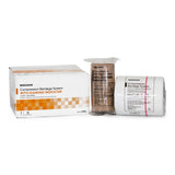 2 Layer Compression Bandage System McKesson 4 Inch X 7-1/10 Yard / 4 Inch X 6-9/10 Yard Self-adherent Closure Tan / White NonSterile 30 to 40 mmHg - BeHope