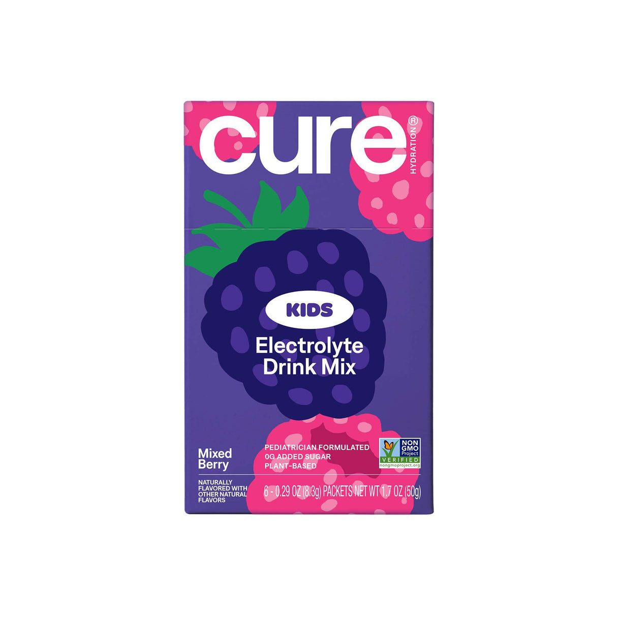 Oral Electrolyte Solution Cure® Mixed Berry Flavor 7.6 Gram - BeHope