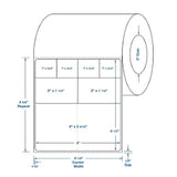 Blank Label Medline Thermal White Paper 4 X 4.5 Inch - BeHope