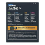 Condom Variety Pack Lifestyles® Pleasure Collection Lubricated One Size Fits Most 36 Per Box - BeHope