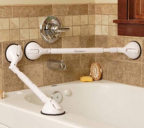 Barre d'appui portable réglable 22-27, télescopique et pivotante, taille moyenne
