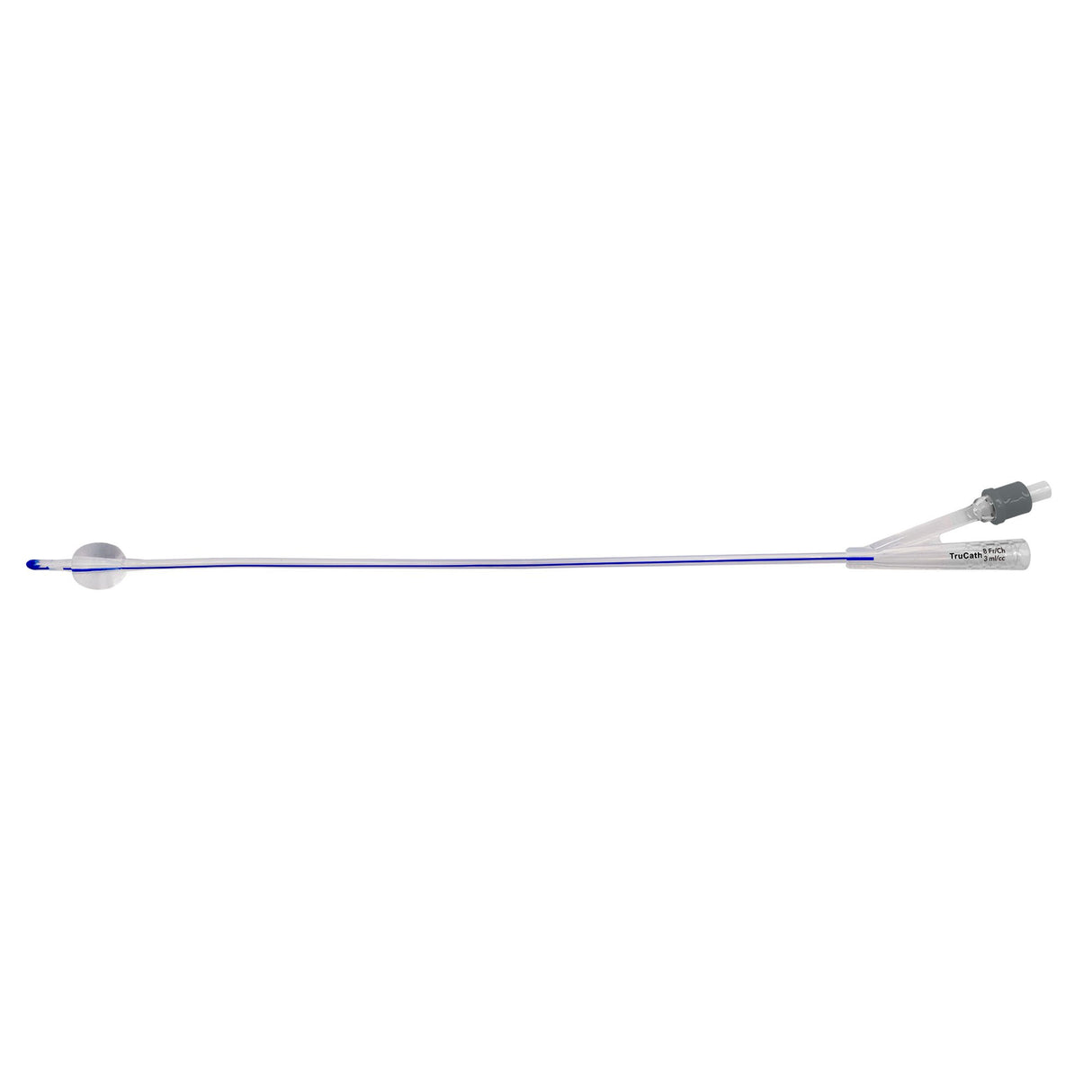 Foley Catheter TruCath® 2-Way Standard Tip 3 mL Balloon 8 Fr. Silicone - BeHope