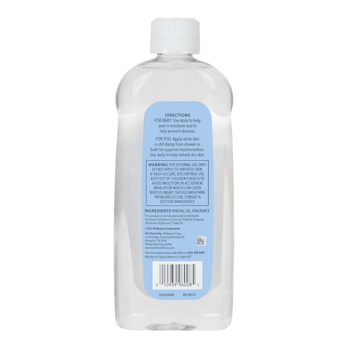 Baby Oil Foster & Thrive® 20 oz. Bottle Scented Oil - BeHope