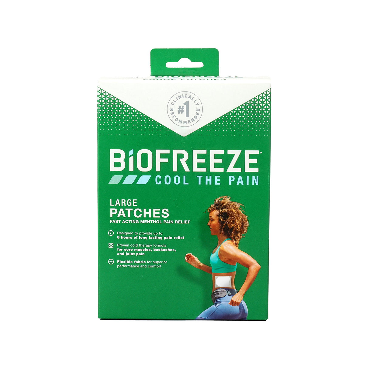 Topical Pain Relief Biofreeze® 5% Strength Menthol Patch - BeHope