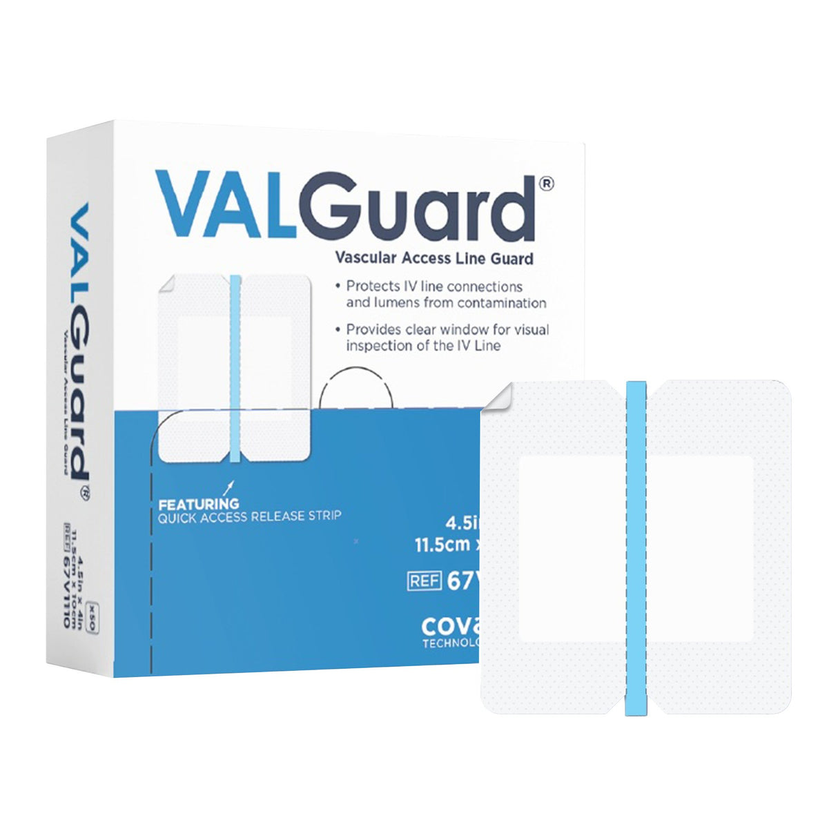 I.V. Specialty Dressing VALGuard® Film 4 X 4-1/2 Inch Sterile - BeHope