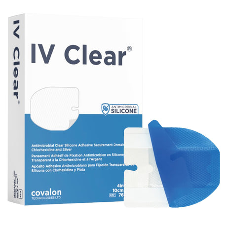 Antimicrobial I.V. Dressing IV Clear® Dual Antimicrobial Transparent Silicone - BeHope